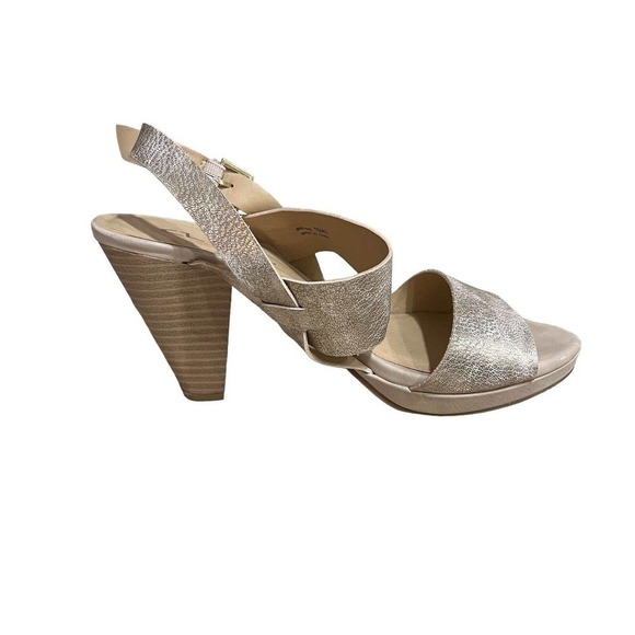 CHINESE LAUNDRY SANDALS WOMENS SZ 10 NUDE STRAPPY HEELED SHOES - Picture 4 of 10